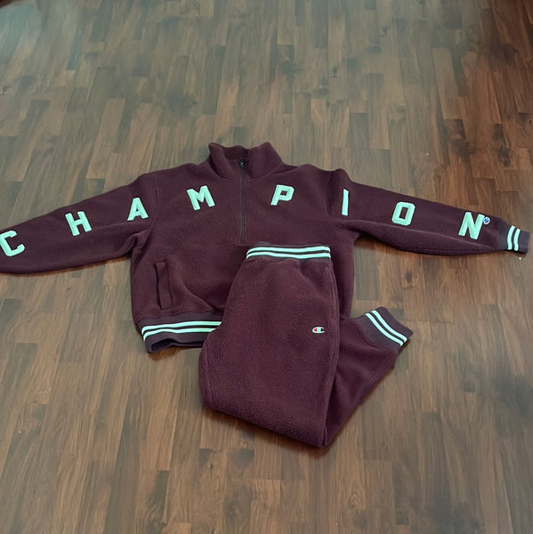 Burgundy shop champion sweatsuit